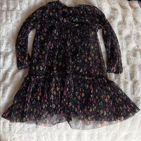 Zara Black Floral Kids Dress - Picture 4 of 4